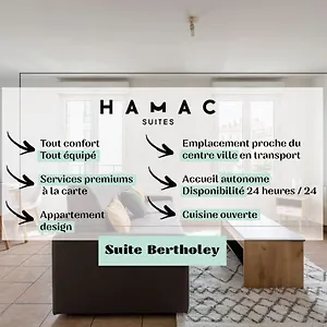 Hamac Suites - Studio Bertholey - 2people Appartement Oullins